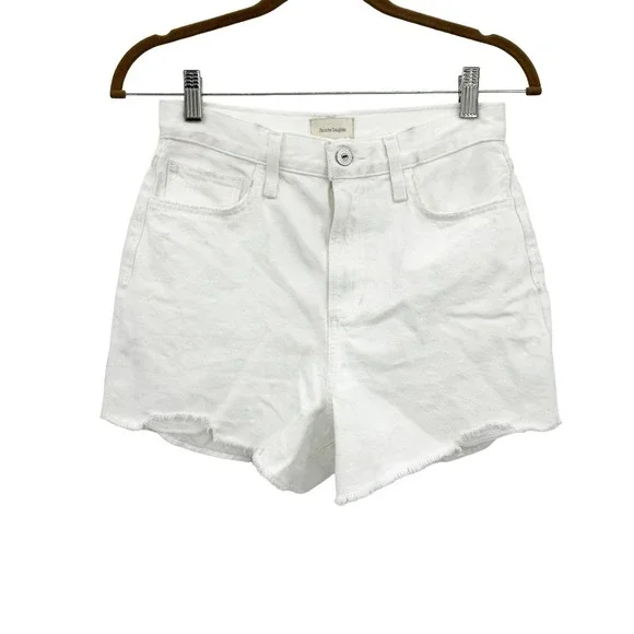 Favorite Daughter The Juni High Rise Short In Nocolor White Size 25 NWOT